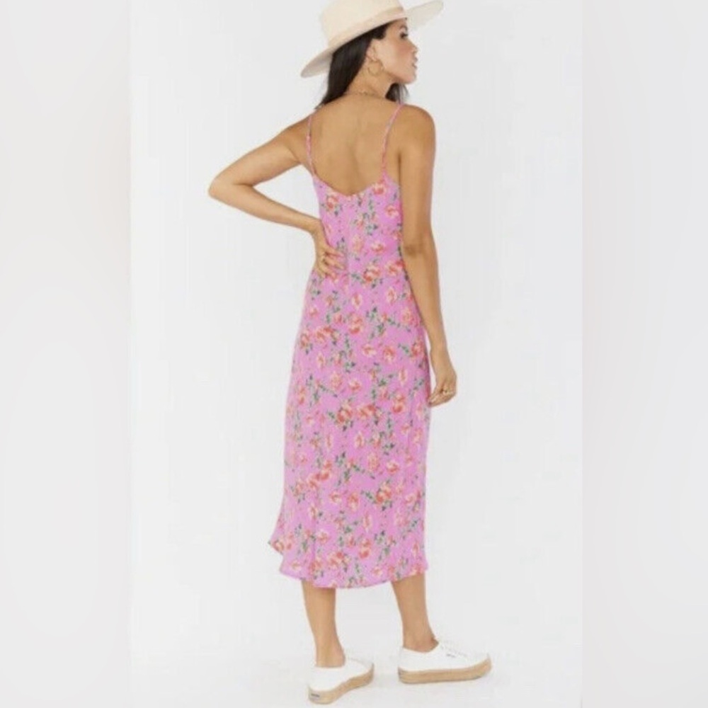 Show me your Mumu zio dress chantell floral women’s pink maxi dress - Picture 4 of 7
